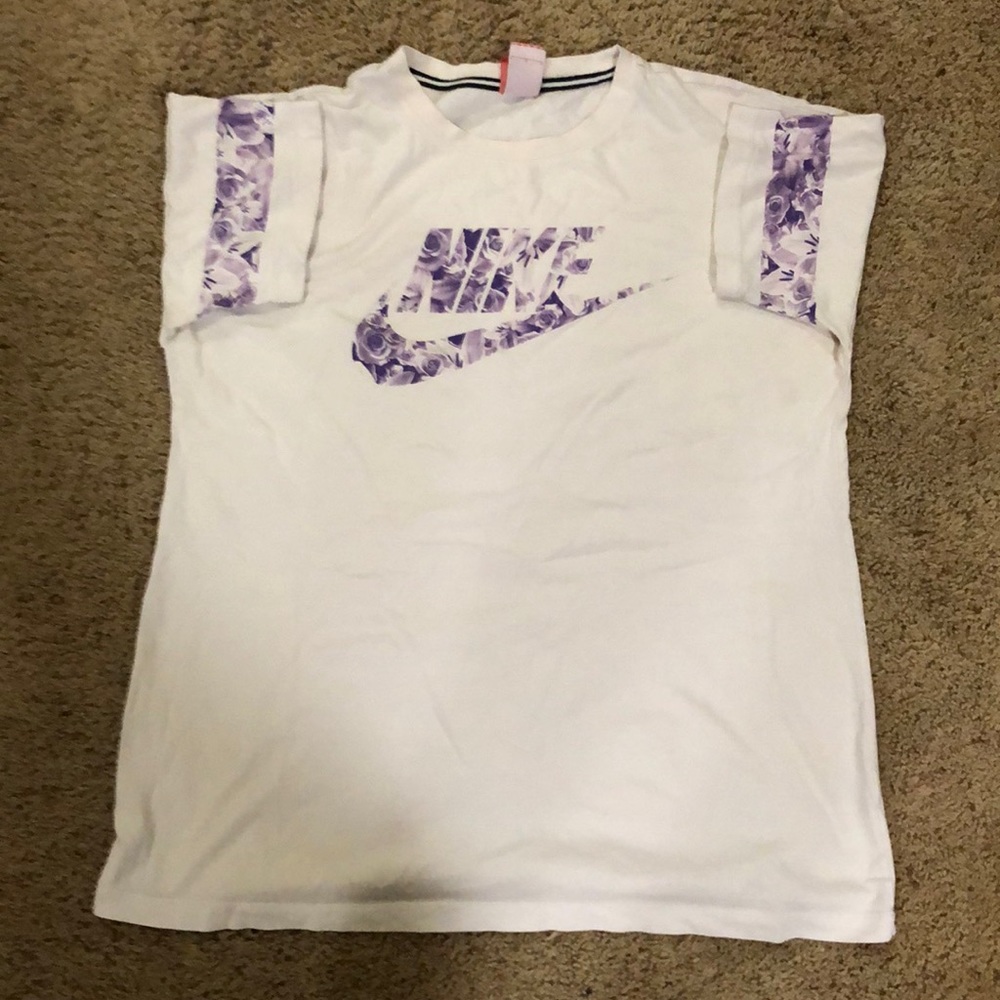 ‘90s LG Purple Floral Nike T-shirt